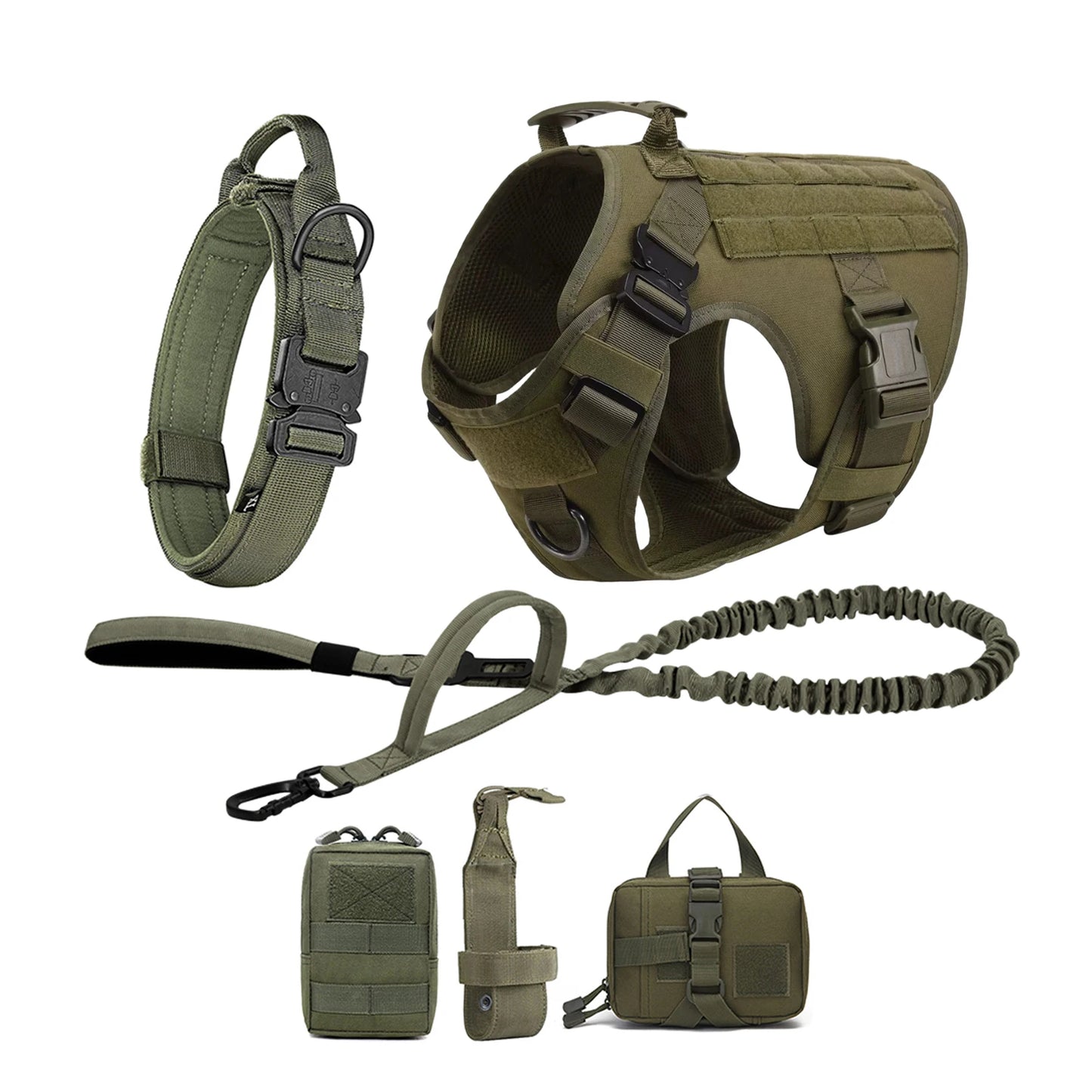 Tactical Dog Harness with Molle – For Medium & Large Dogs