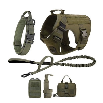 Tactical Dog Harness with Molle – For Medium & Large Dogs