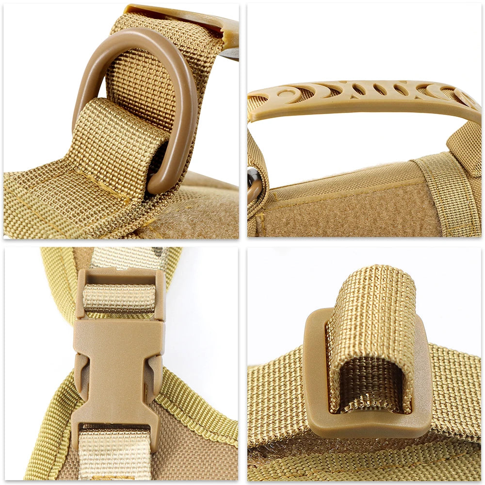 Tactical Pet Harness & Leash – Adjustable Vest with Handle for Cats & Small Dogs