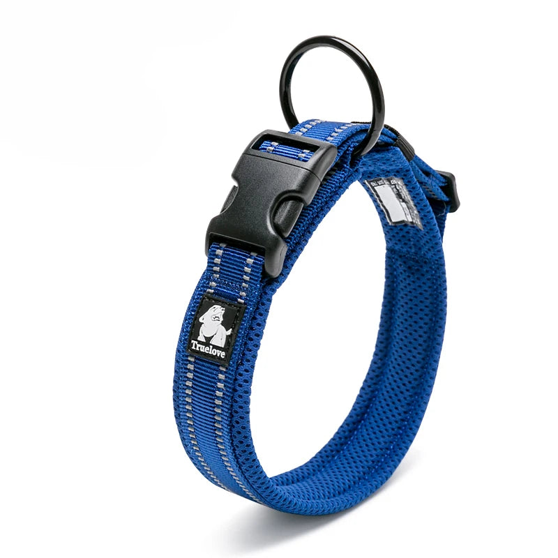 Padded Tactical Dog Collar – Adjustable Nylon Walking Collar for All Sizes