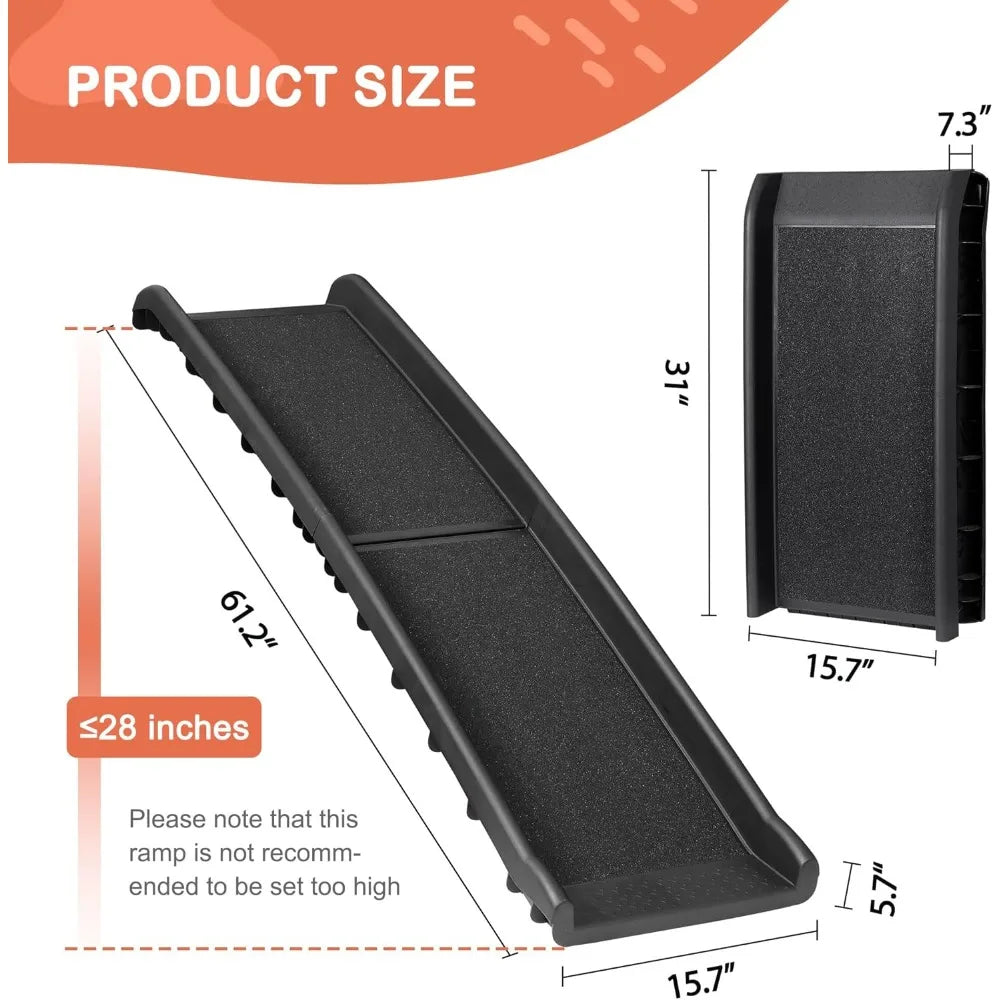 Folding Dog Ramp for Car & SUV – Non-Slip for Large Dogs