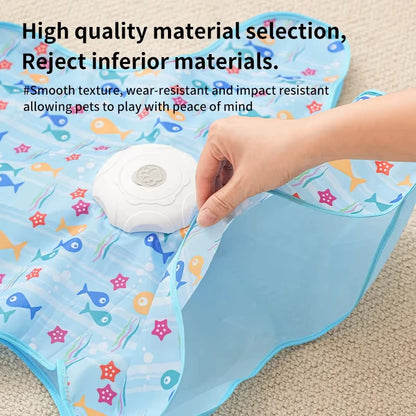 Interactive Hide & Seek Cat Toy with Motion Mouse & Feathers