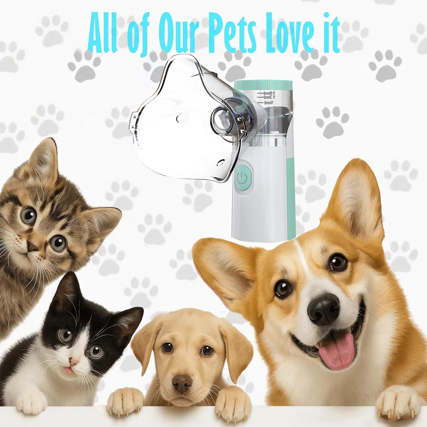Pet Portable Nebulizer – Silent Medical Atomizer Inhaler for Animals
