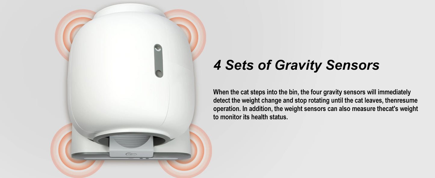 Smart Self-Cleaning Cat Litter Box with App Control & 65L Capacity