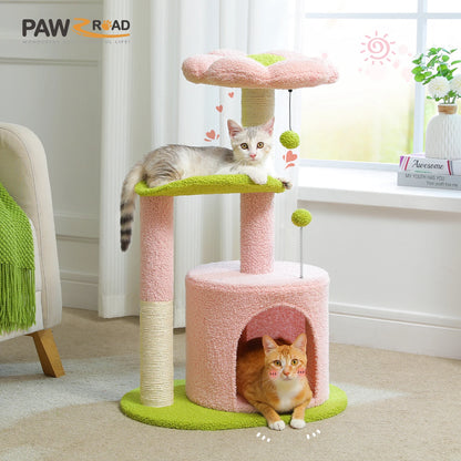 Cactus Cat Tree with Condo & Scratching Post