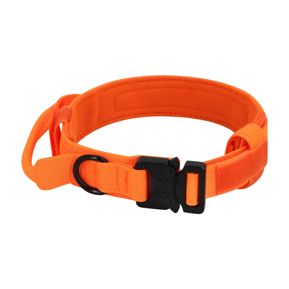 Tactical Dog Collar & Leash Set – Adjustable Training Collar with Control Handle