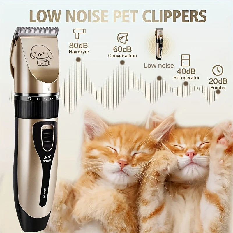 Pet Grooming Clippers – Electric Trimmer for Dogs & Cats