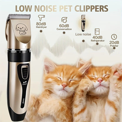 Pet Grooming Clippers – Electric Trimmer for Dogs & Cats