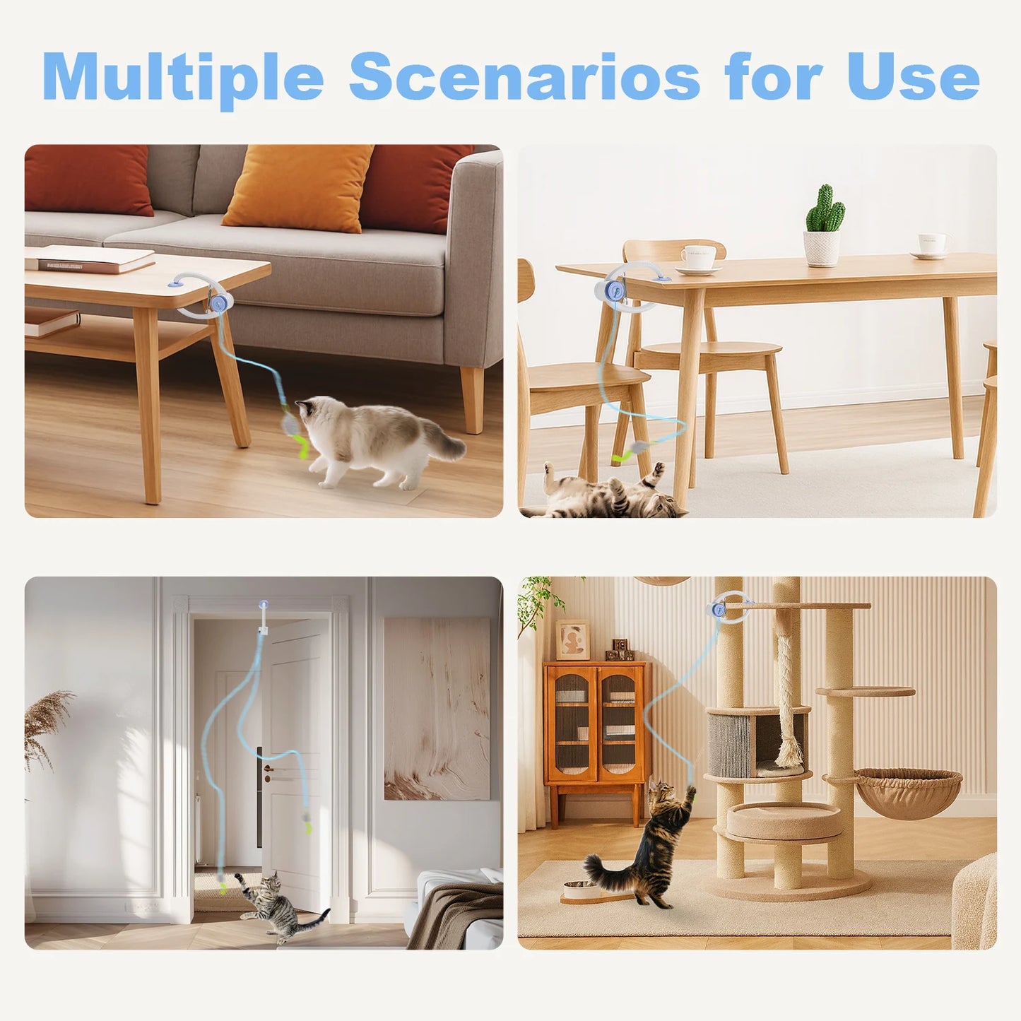 Automatic Hanging Cat Toy – USB Rechargeable Interactive Play Toy