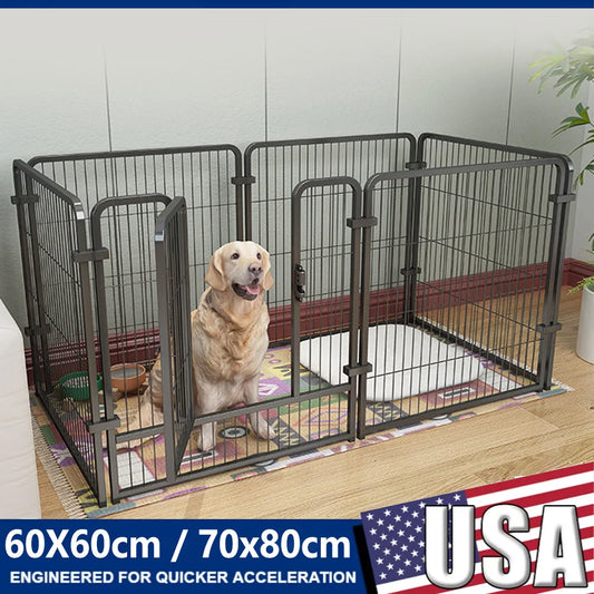 Foldable Pet Playpen Fence for Dogs, Cats & Rabbits