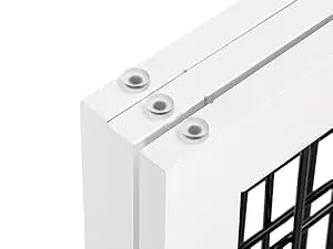 Extra Wide Dog Gate with Door – Freestanding Pet Gate