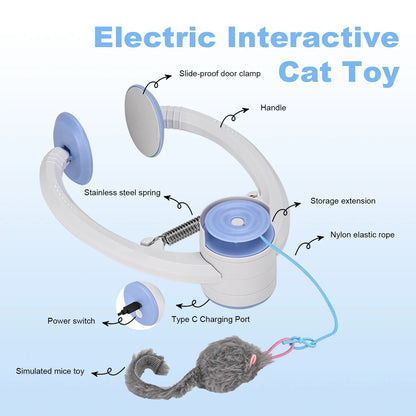 Automatic Hanging Cat Toy – USB Rechargeable Interactive Play Toy