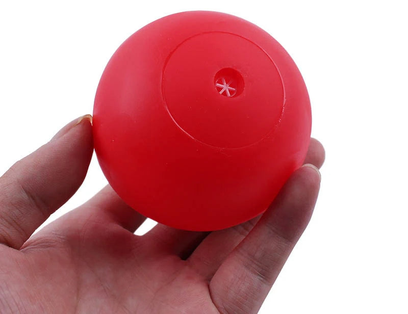 Rubber Dog Chew Toy – Squeaky Bite-Resistant Cleaning Ball for Small Dogs & Puppies