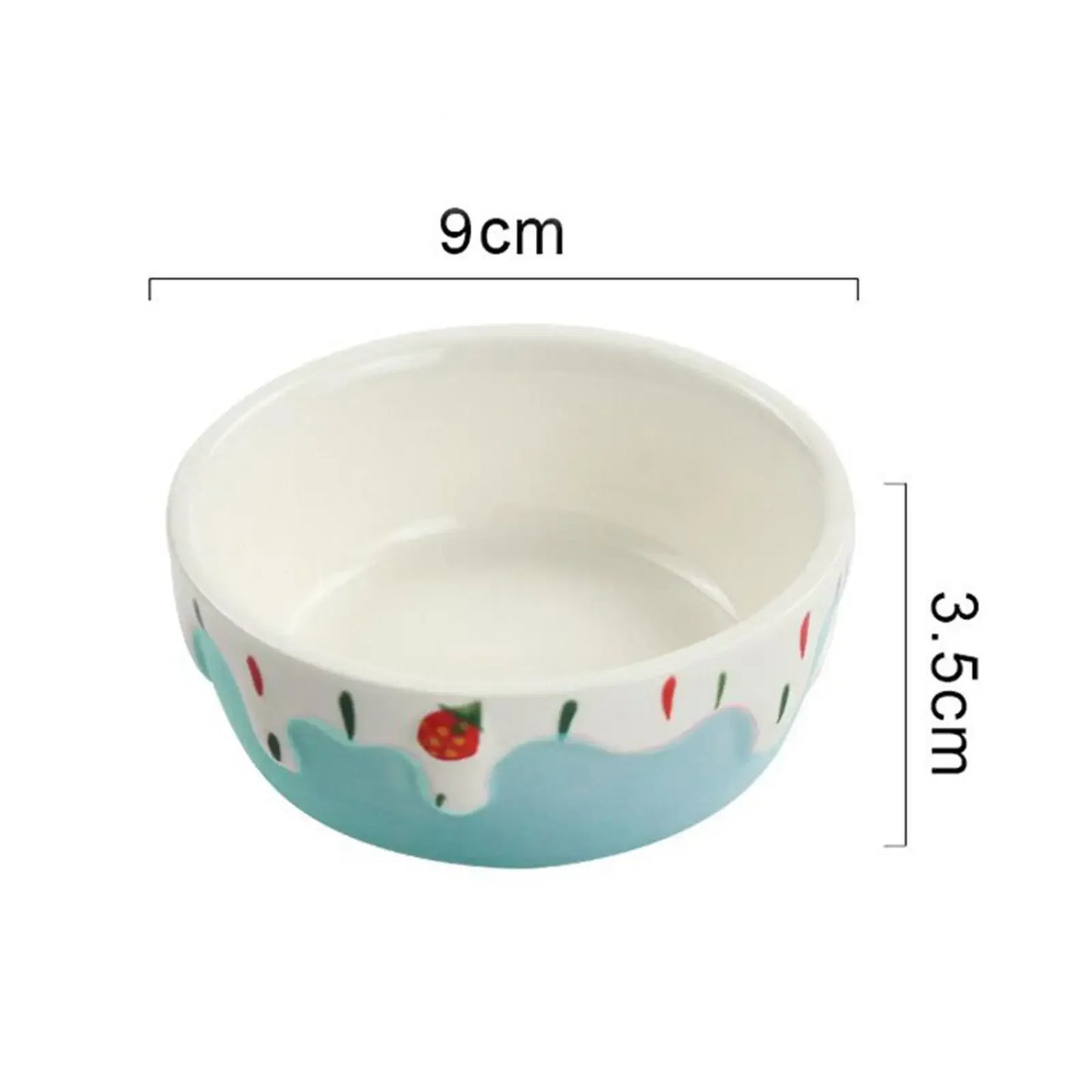Ceramic Small Pet Food Bowl – Easy Clean Feeding Dish for Hamsters, Rabbits & Small Animals