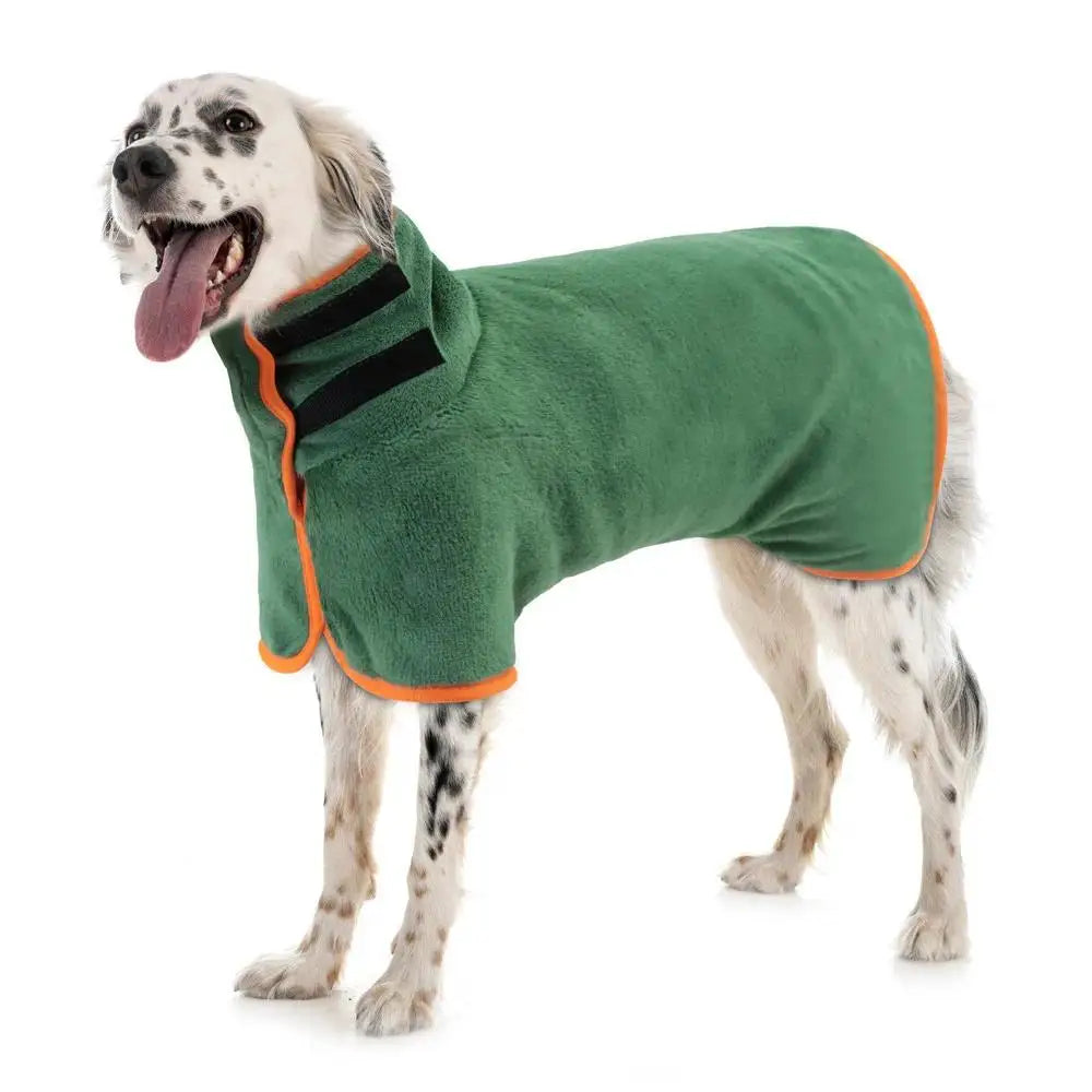 Microfiber Pet Bathrobe – Fast-Drying Absorbent Towel Coat for Dogs