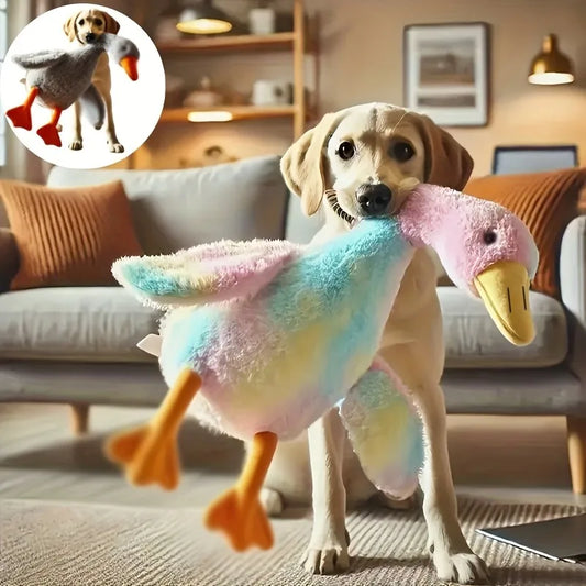 Soft Colorful Duck Plush Toy – Anxiety Relief Pet Companion for Dogs & Cats (50cm)