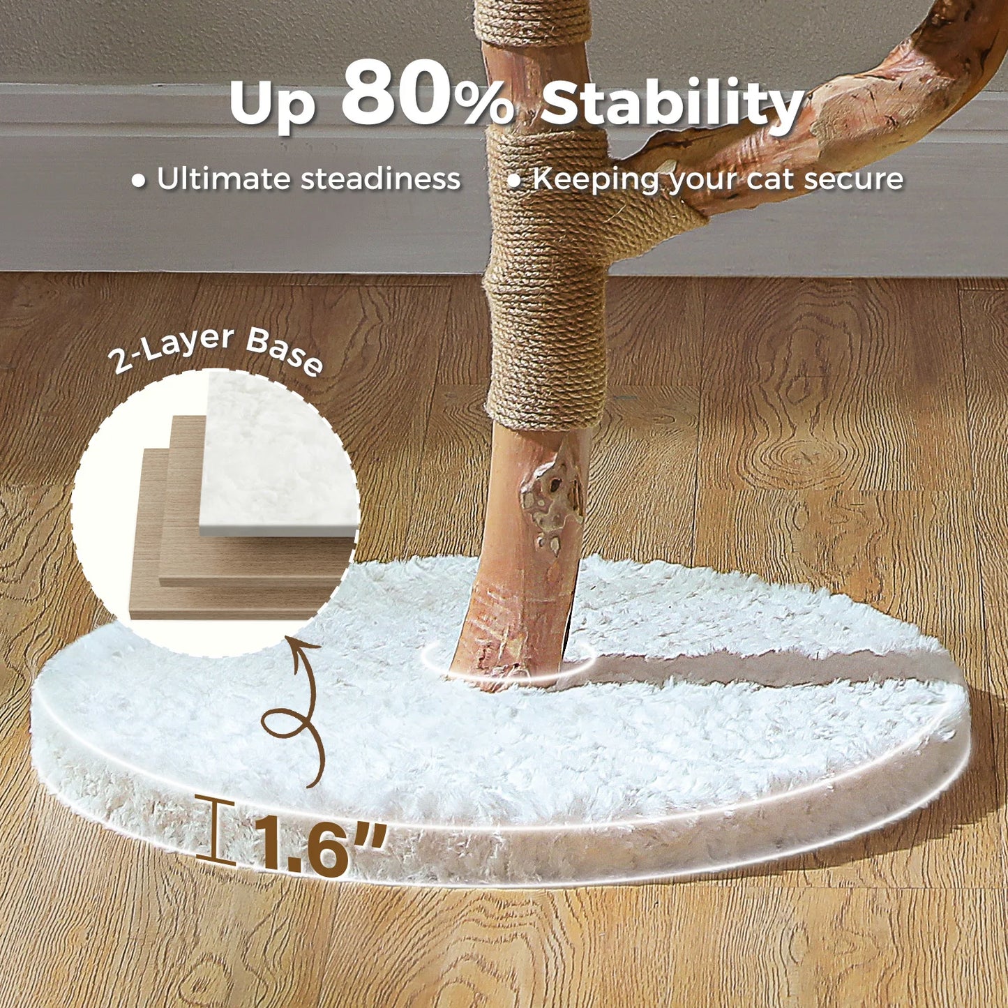 Modern Solid Wood Cat Tree – Spacious Tower with Condo, Perches & Interactive Toys