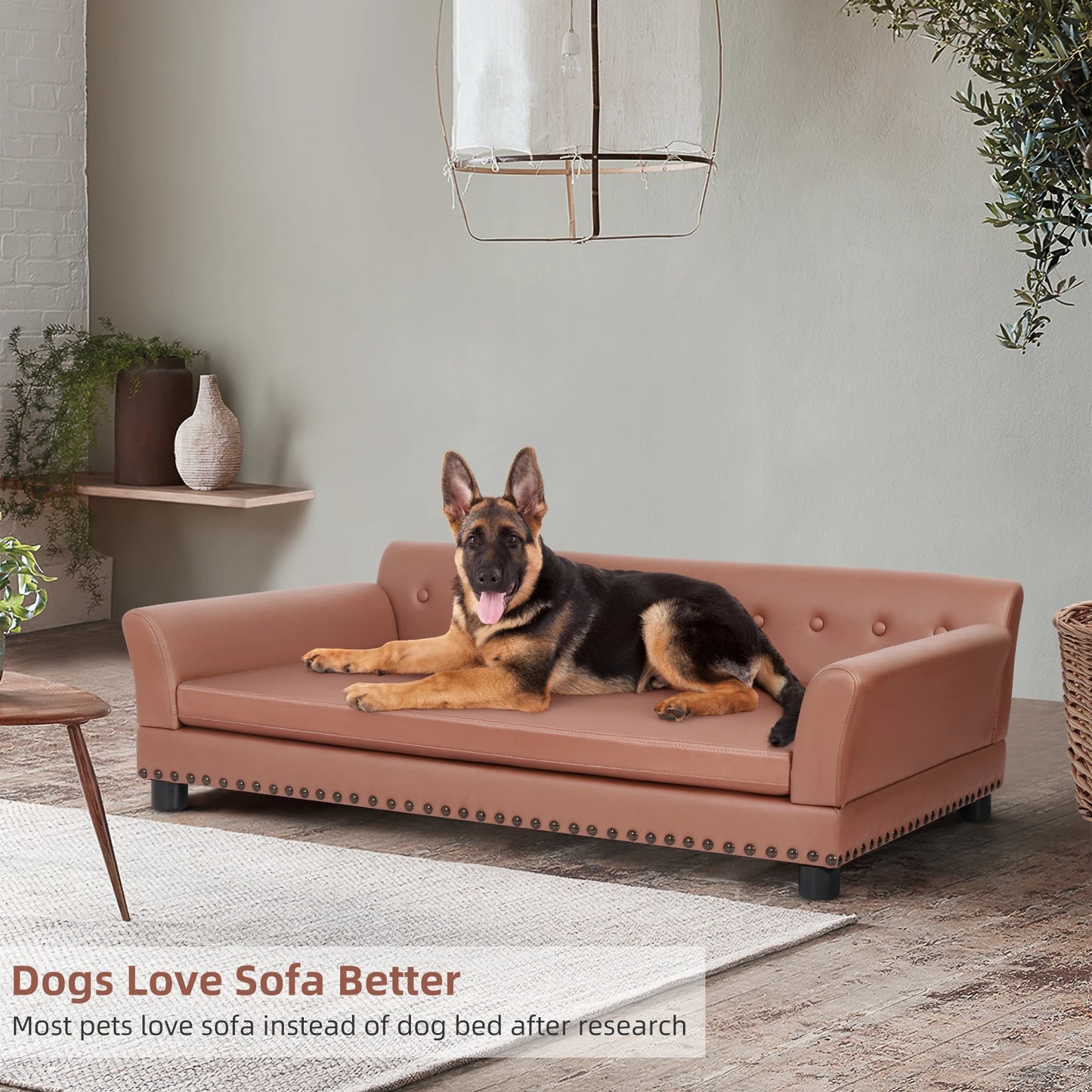 Wasserdichtes Haustier-Sofabett mit abnehmbarem Kissen & gemütlichem Liegedesign