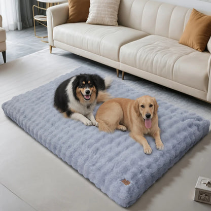 Ultra Plush Washable Dog Bed – Soft Pet Cushion Mat