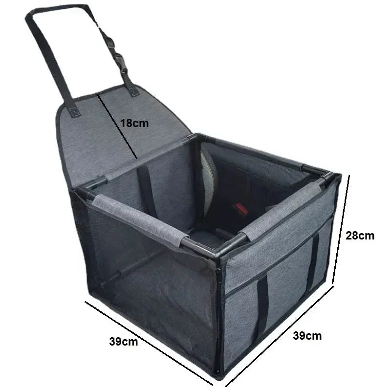 Waterproof Dog Car Seat Cover – Travel Hammock Carrier for Small & Medium Dogs