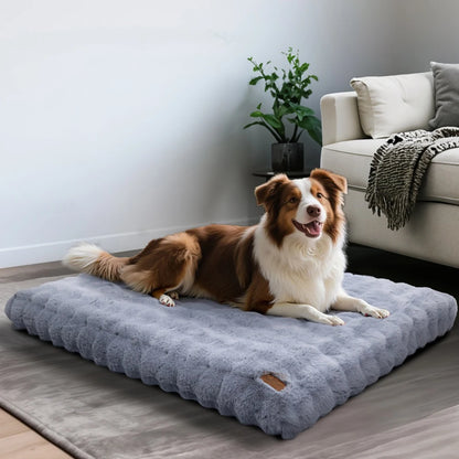 Ultra Plush Washable Dog Bed – Soft Pet Cushion Mat