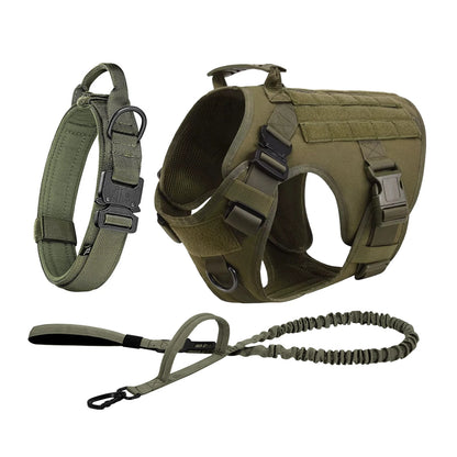 Tactical Dog Harness with Molle – For Medium & Large Dogs