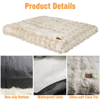 Ultra Plush Washable Dog Bed – Soft Pet Cushion Mat