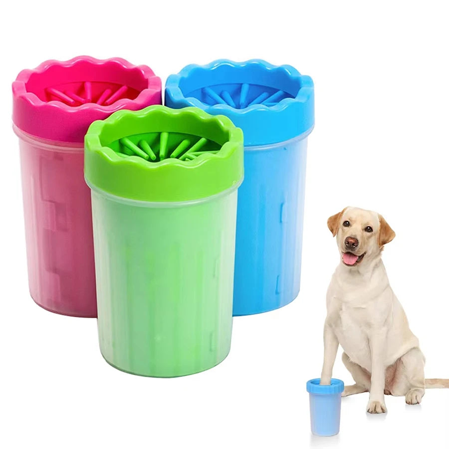 Pet Foot Wash Cup – Silicone Cleaning Brush for Dogs & Cats
