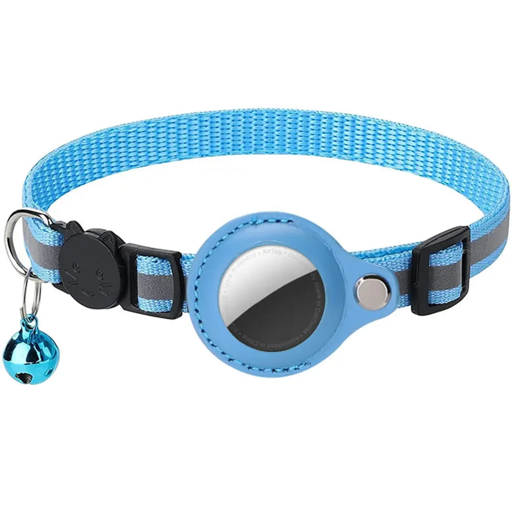 Reflective AirTag Cat Collar – Adjustable Safety Collar for Kittens & Cats