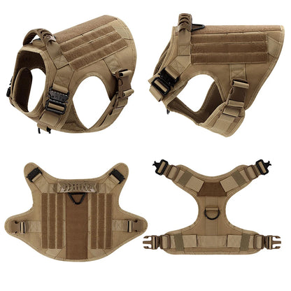 Tactical Dog Harness with Molle – For Medium & Large Dogs