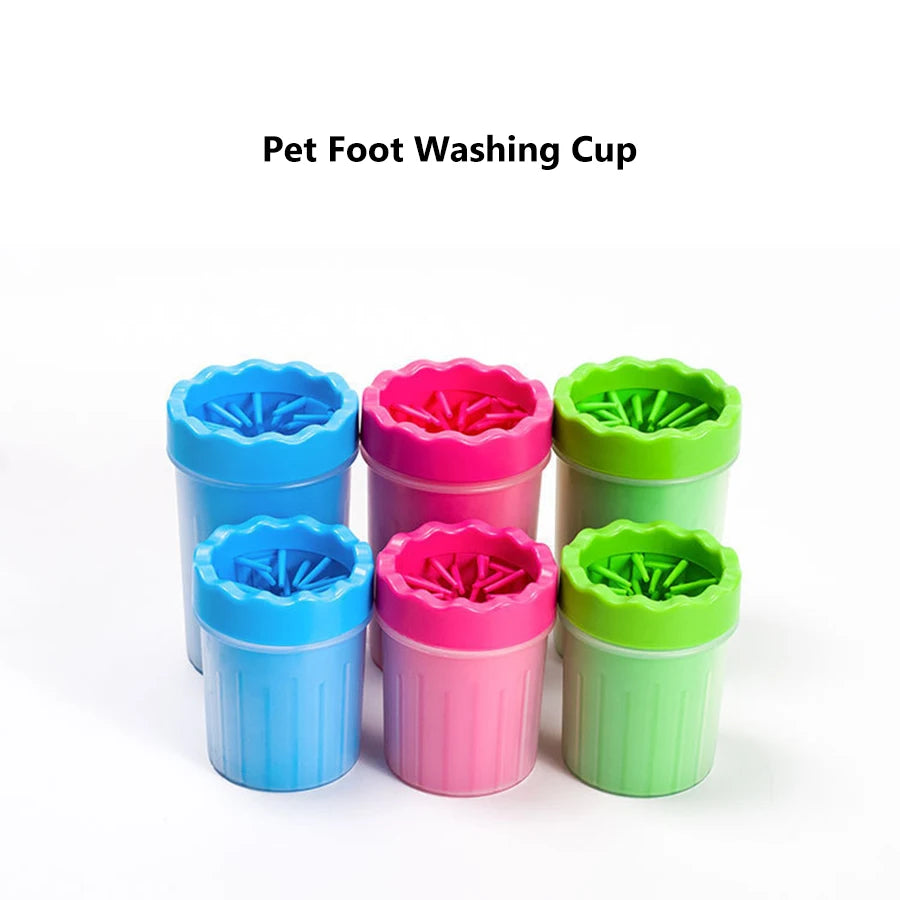 Pet Foot Wash Cup – Silicone Cleaning Brush for Dogs & Cats