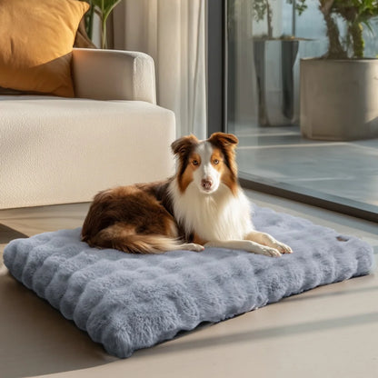 Ultra Plush Washable Dog Bed – Soft Pet Cushion Mat