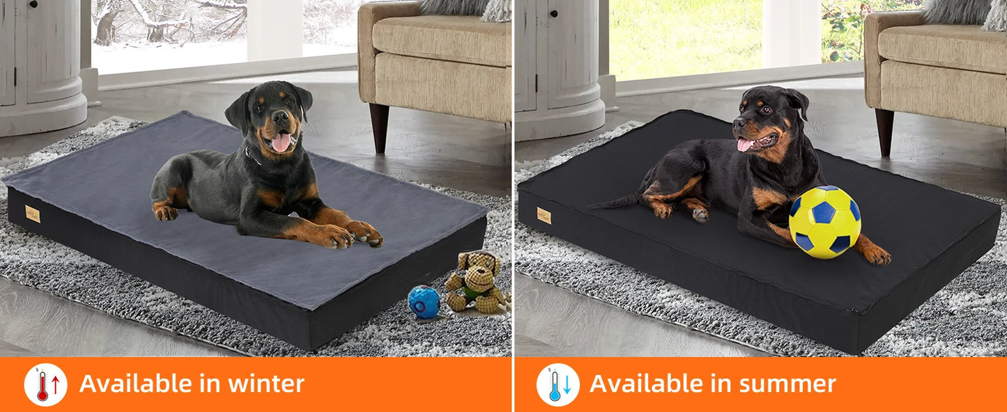Orthopedic Dog Bed with Waterproof Lining & Washable Cover