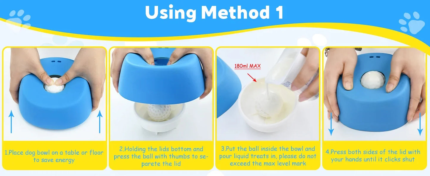 Anti-Choking Slow Feeder Dog Bowl – Non-Slip Lick Bowl for Treats, Broth & Yogurt