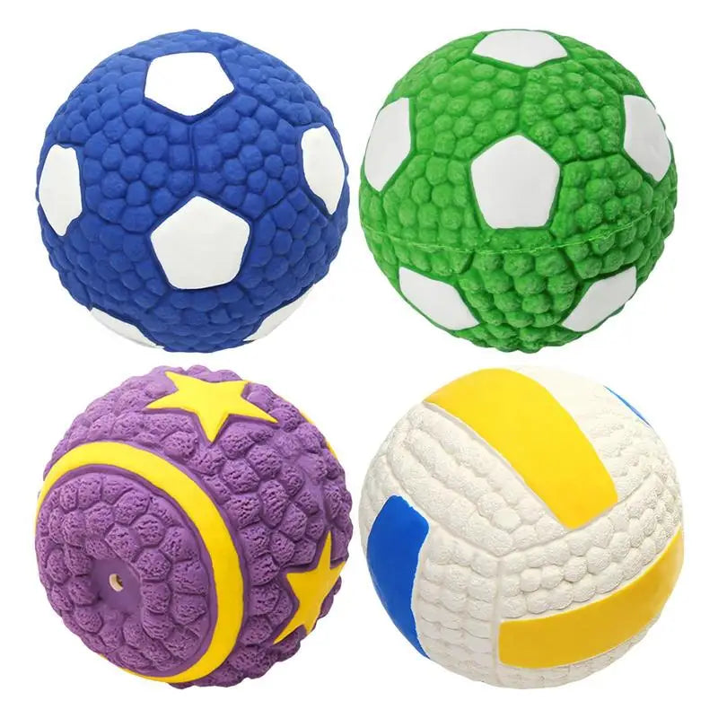 Interactive Dog Ball Toy – Tough Bouncy Chew Ball for Puppies