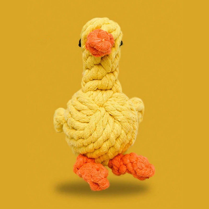 Cotton Rope Knot Dog Toy – Durable Teeth Cleaning Toy for Small & Medium Dogs