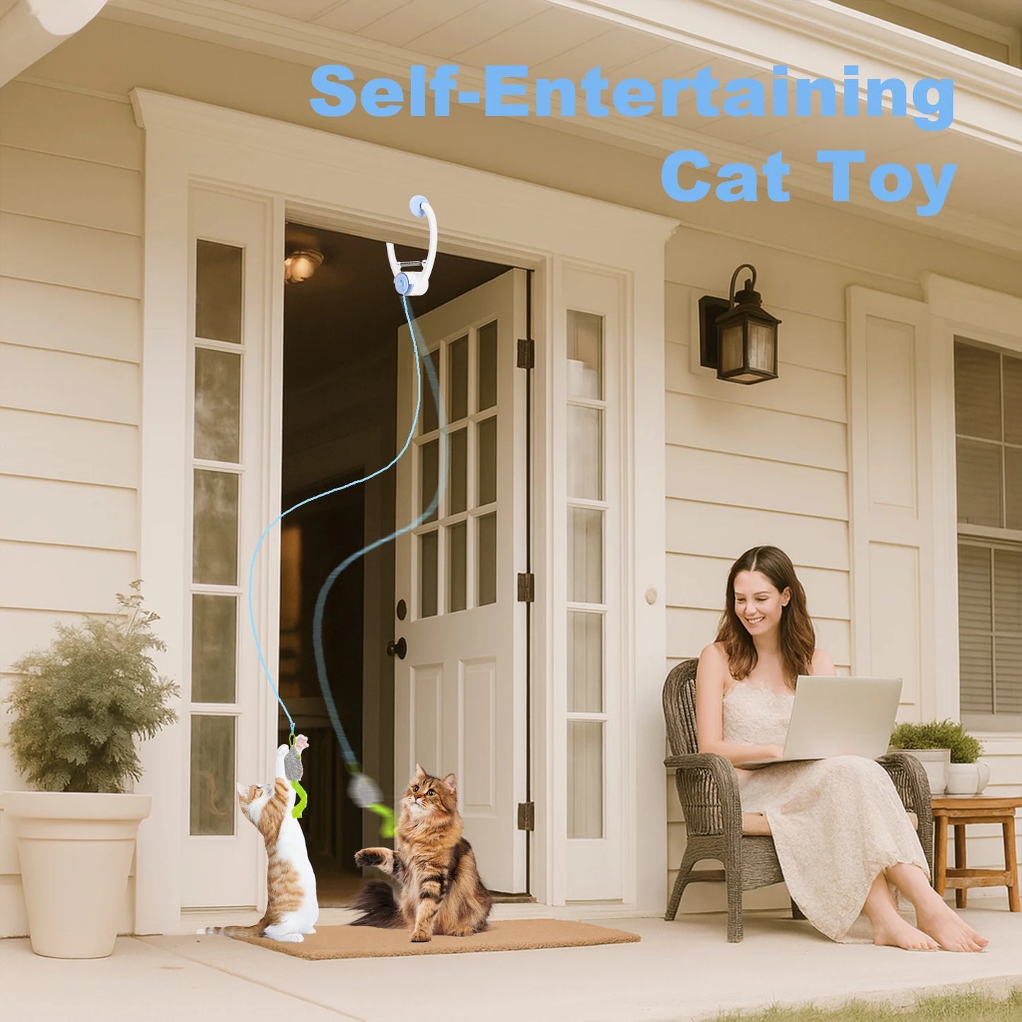 Automatic Hanging Cat Toy – USB Rechargeable Interactive Play Toy