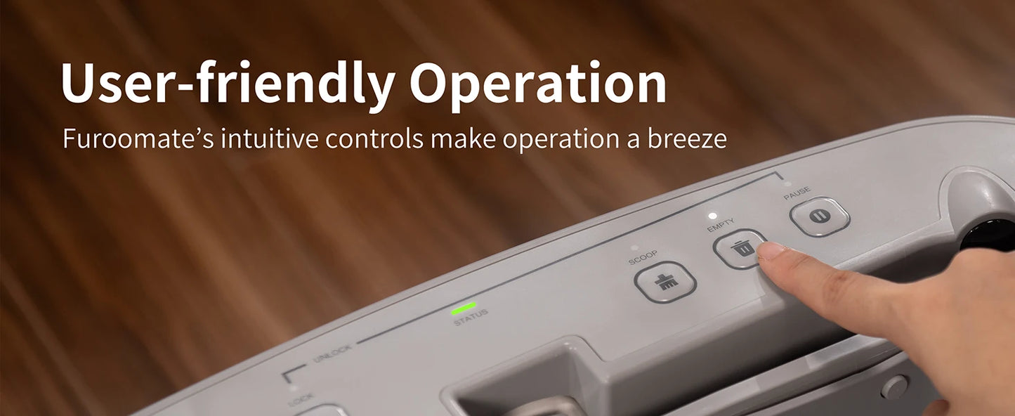 F6 Self-Cleaning Litter Box – Automatic Open-Top Cat Box with Odor Control