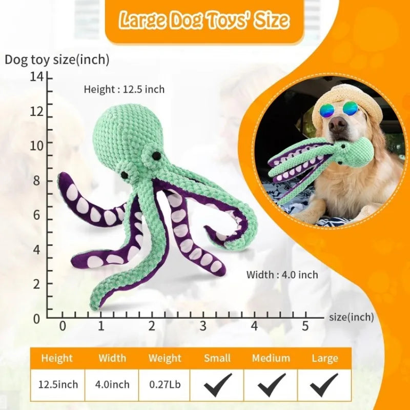 Large Squeaky Plush Dog Toy – Soft Chew Toy for All Dog Sizes
