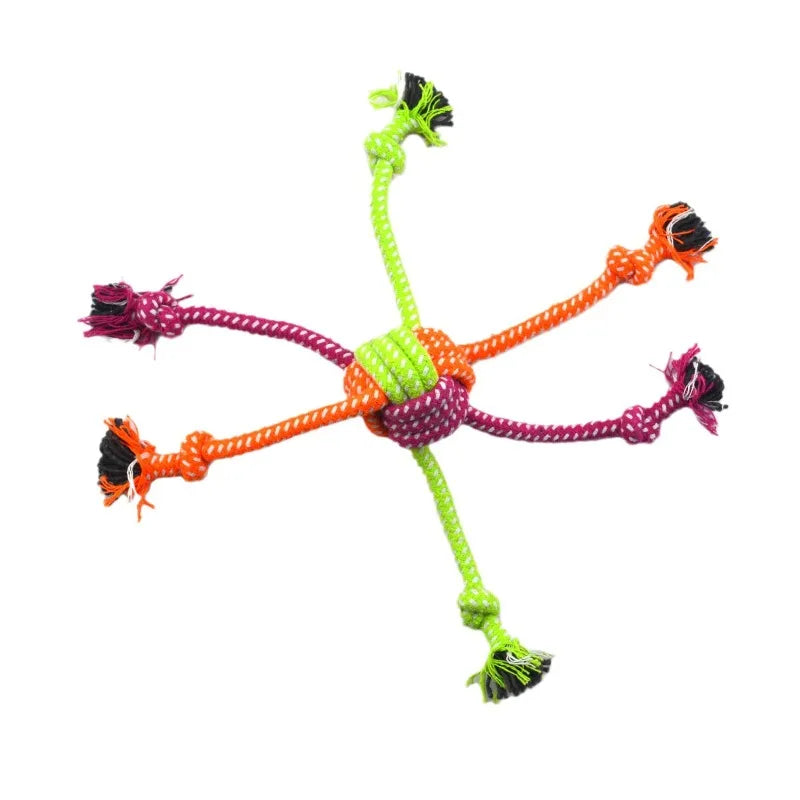 Durable Dog Rope Toy – Interactive Teeth Cleaning Chew Toy for Dogs & Puppies