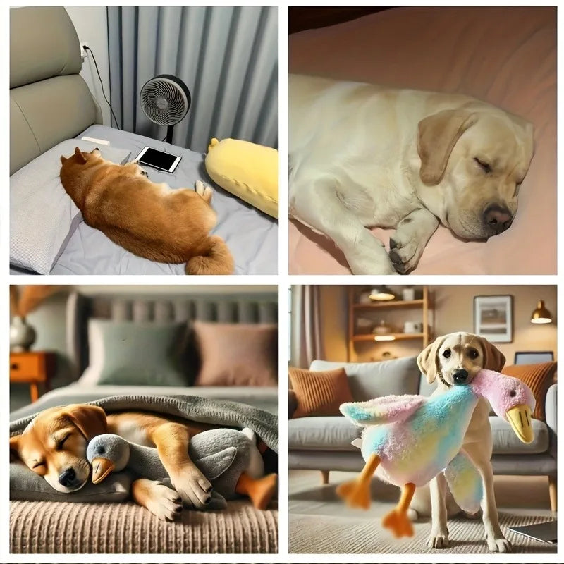 Soft Colorful Duck Plush Toy – Anxiety Relief Pet Companion for Dogs & Cats (50cm)