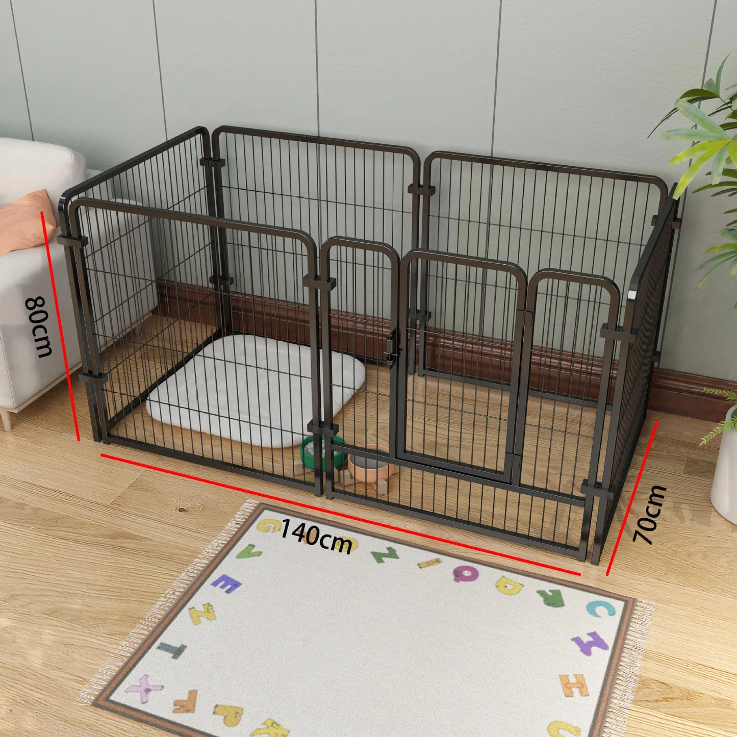 Parque plegable para perros, gatos y conejos
