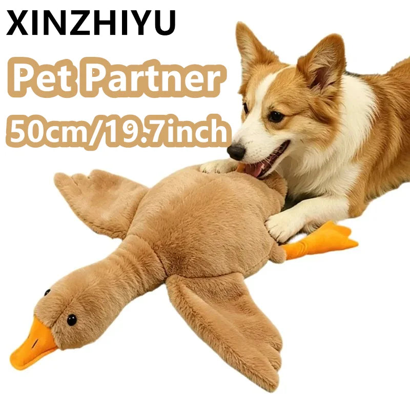 Goose Plush Pet Toy – Soft Anxiety Relief Companion for Dogs & Cats