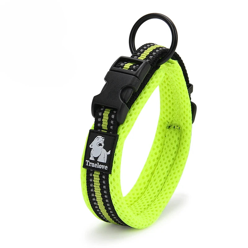 Padded Tactical Dog Collar – Adjustable Nylon Walking Collar for All Sizes