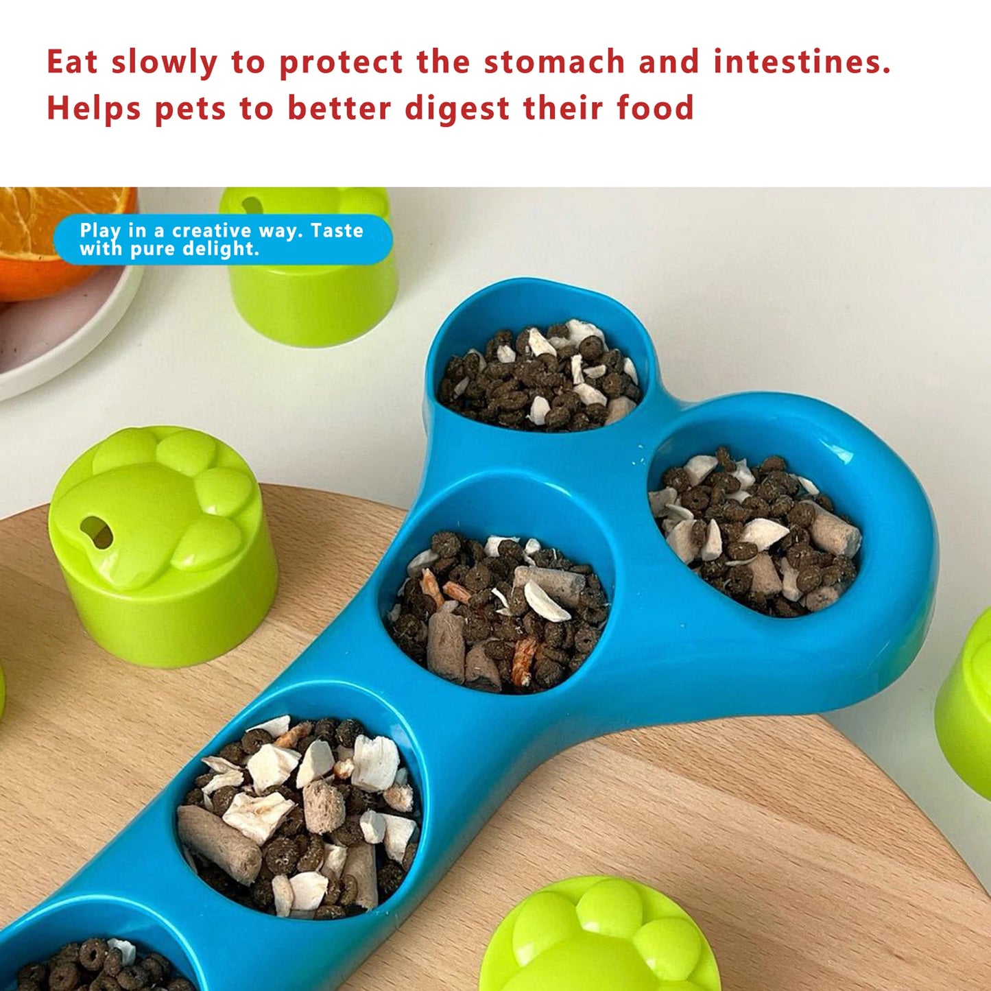 Bone-Shaped Slow Feeder Treat Toy – Dog & Puppy Stimulation