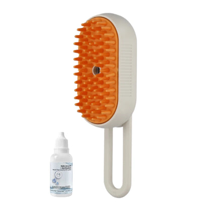 3-in-1 Pet Steam Brush – Electric Grooming & Massage Comb