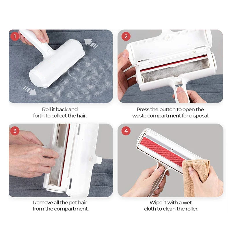 Pet Hair Remover Roller – Fur Cleaning Brush for Dogs & Cats (Car, Sofa & Clothes)