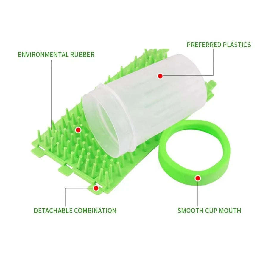 Pet Foot Wash Cup – Silicone Cleaning Brush for Dogs & Cats