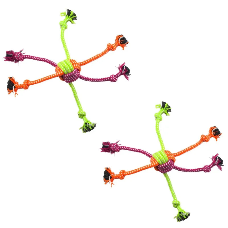Durable Dog Rope Toy – Interactive Teeth Cleaning Chew Toy for Dogs & Puppies