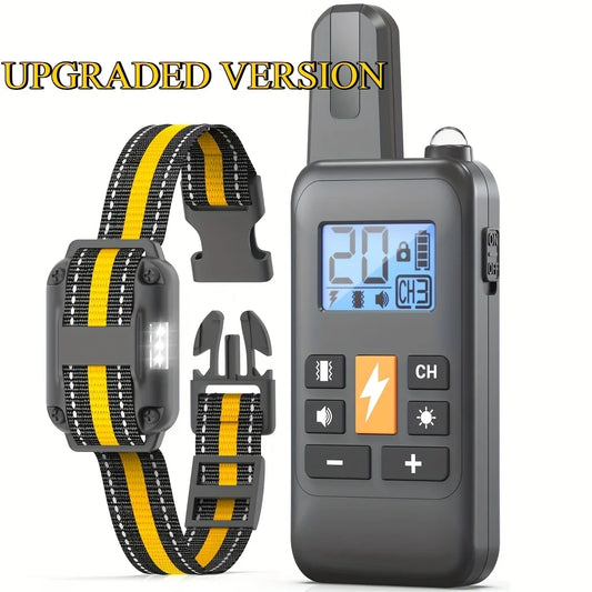 Rechargeable Dog Training Collar – Waterproof Anti-Bark Trainer with Vibration & Clicker